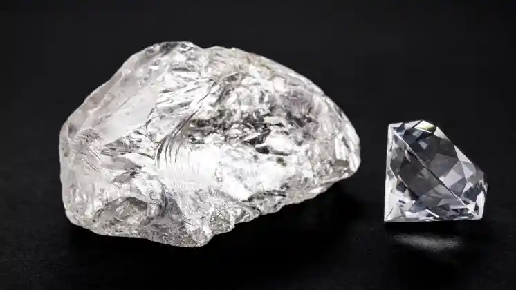 Diamonds from raw to cut Diamonds from raw to cut