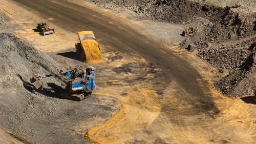 Diamonds open mining - 1